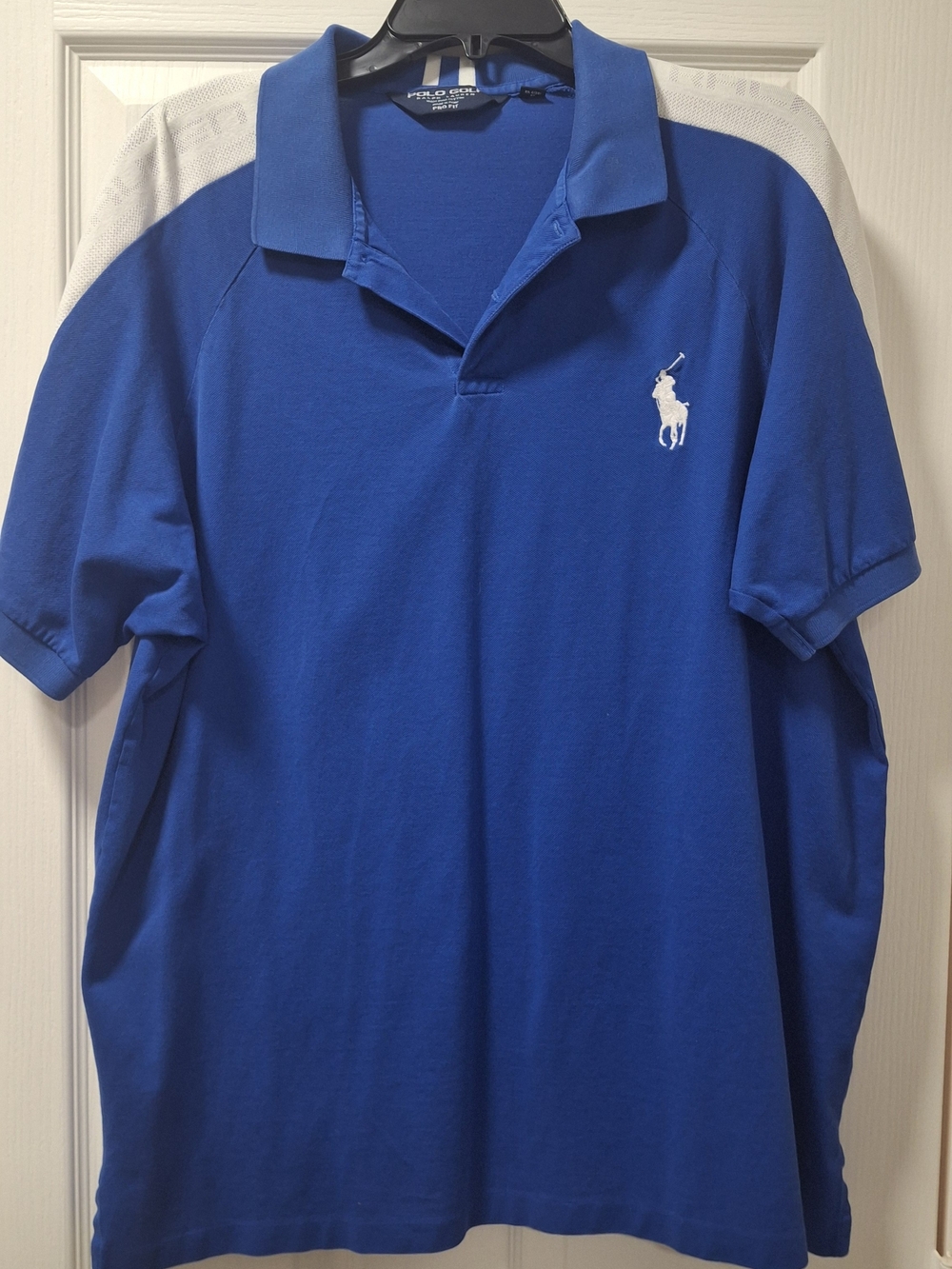 Ralph Lauren Men’s Blue Polo Shirt with White Pony Logo